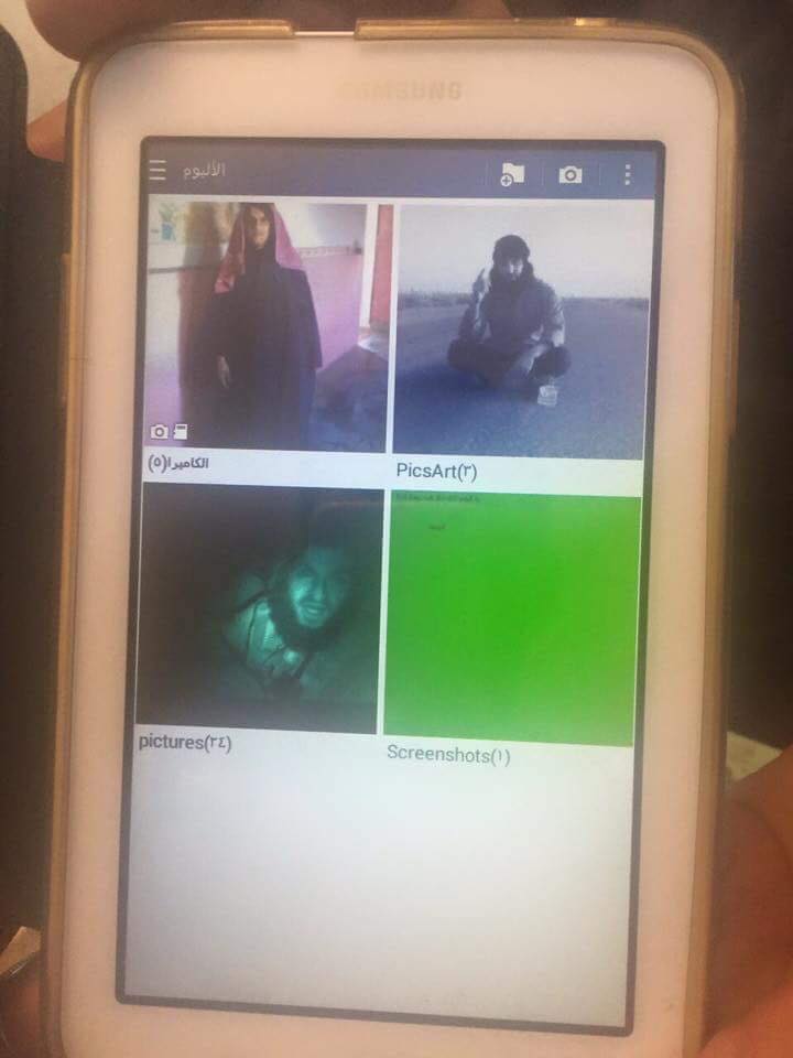 The pictures that the Kurdish police forces in Kirkuk confiscated in the Ipad of an Islamic State (IS) member. October 23, 2016. (Photo: Kurdistan24)